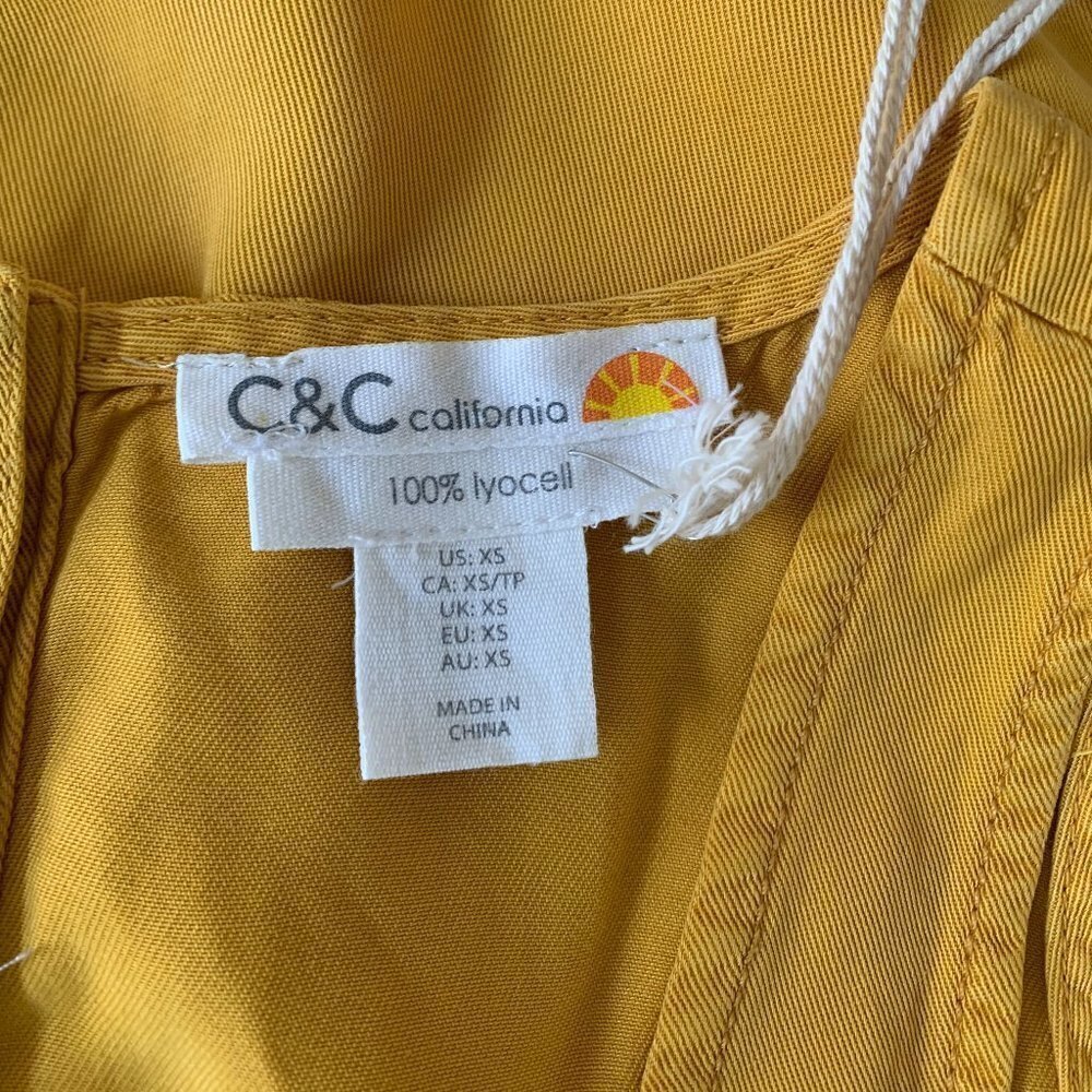NWT C&C California 100% Lyocell Jumpsuit Size XS - Picture 5 of 11